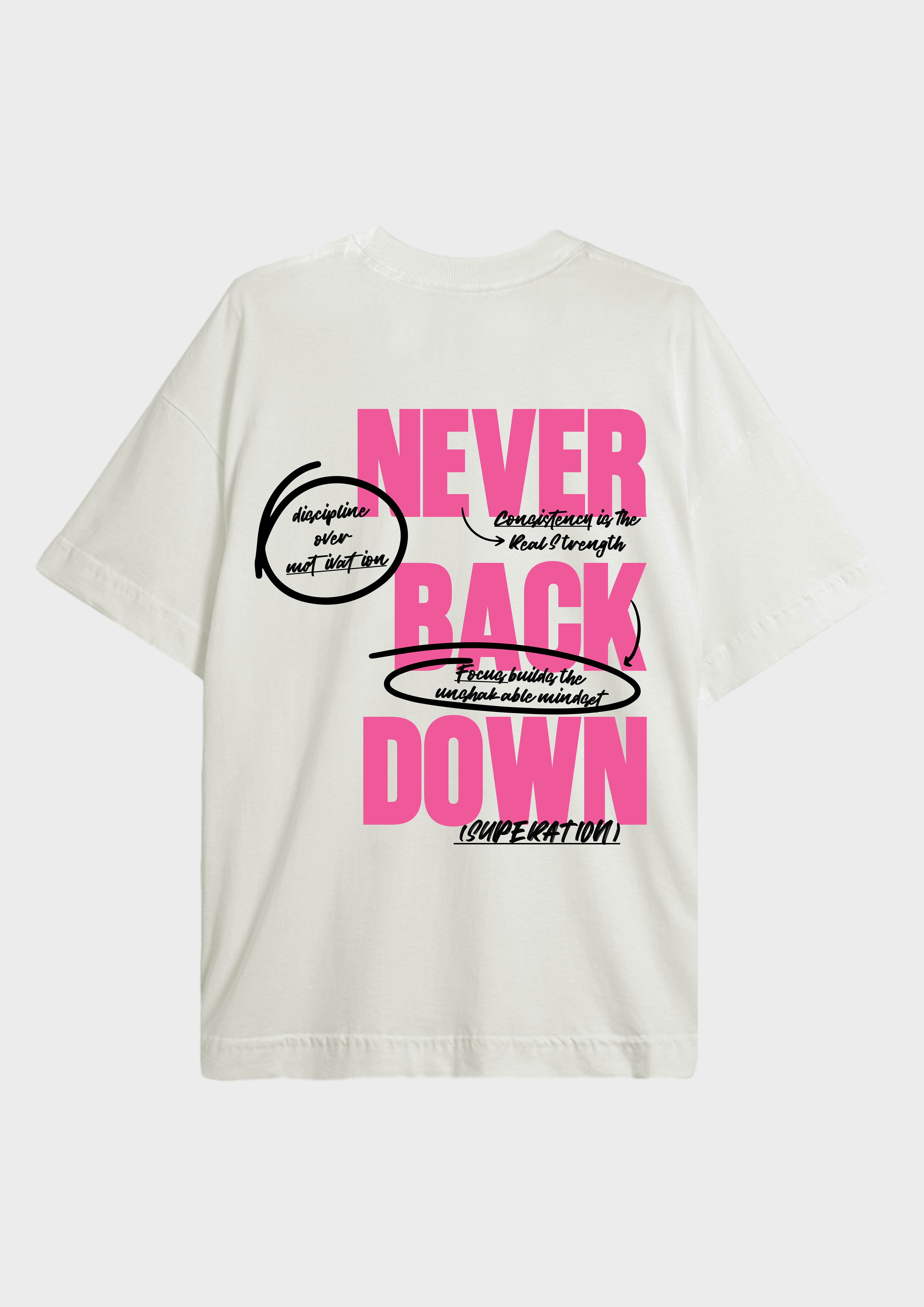 Camisa Basic Oversized Never Back Down 109